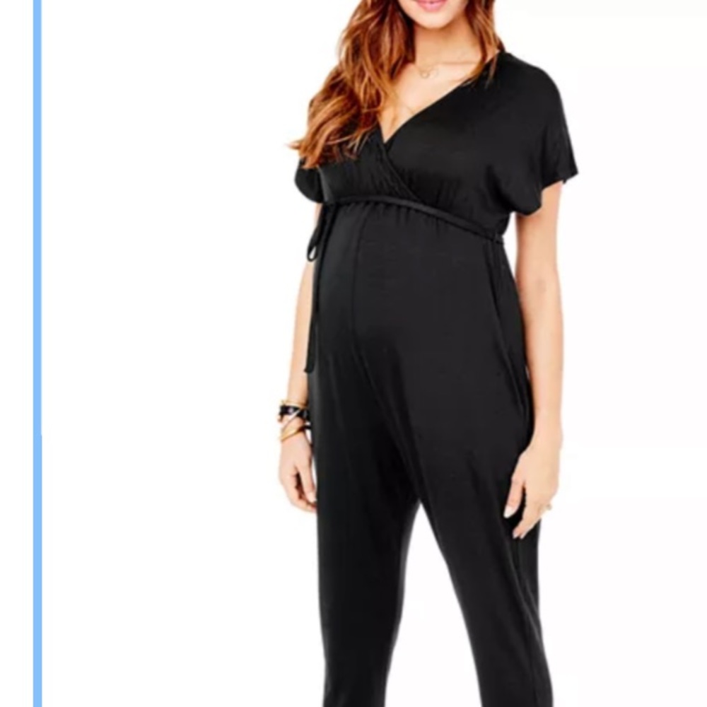Maternity jumpsuit — with pockets!